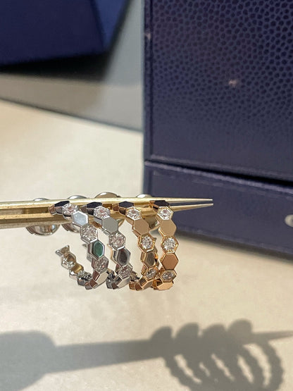 [BLUE TEARS]Hollow Design Four-Leaf Clover Flower Shape Ring