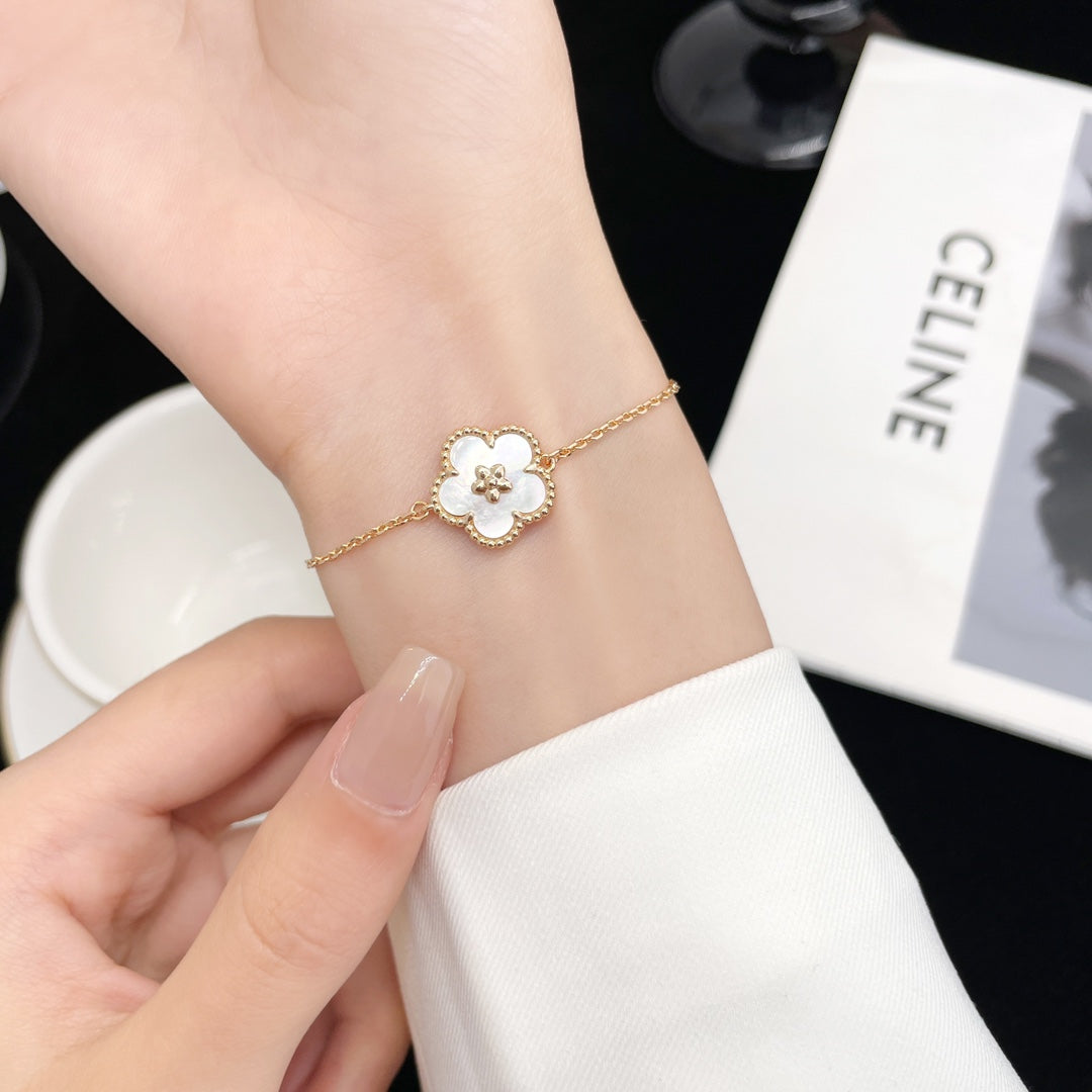 [BLUE TEARS]LUCKY SPRING ROSE GOLD MOP BRACELET