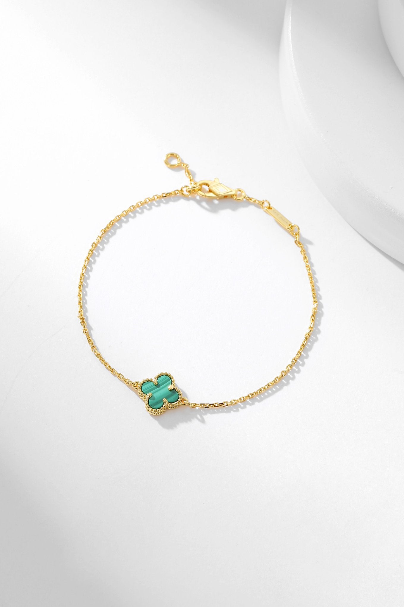 [BLAUE TRÄNEN]KLEE-ARMBAND MALACHIT 1 MOTIV