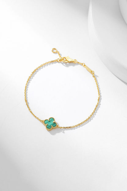 [BLAUE TRÄNEN]KLEE-ARMBAND MALACHIT 1 MOTIV
