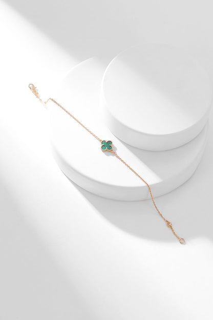 [BLAUE TRÄNEN]KLEE-ARMBAND MALACHIT 1 MOTIV