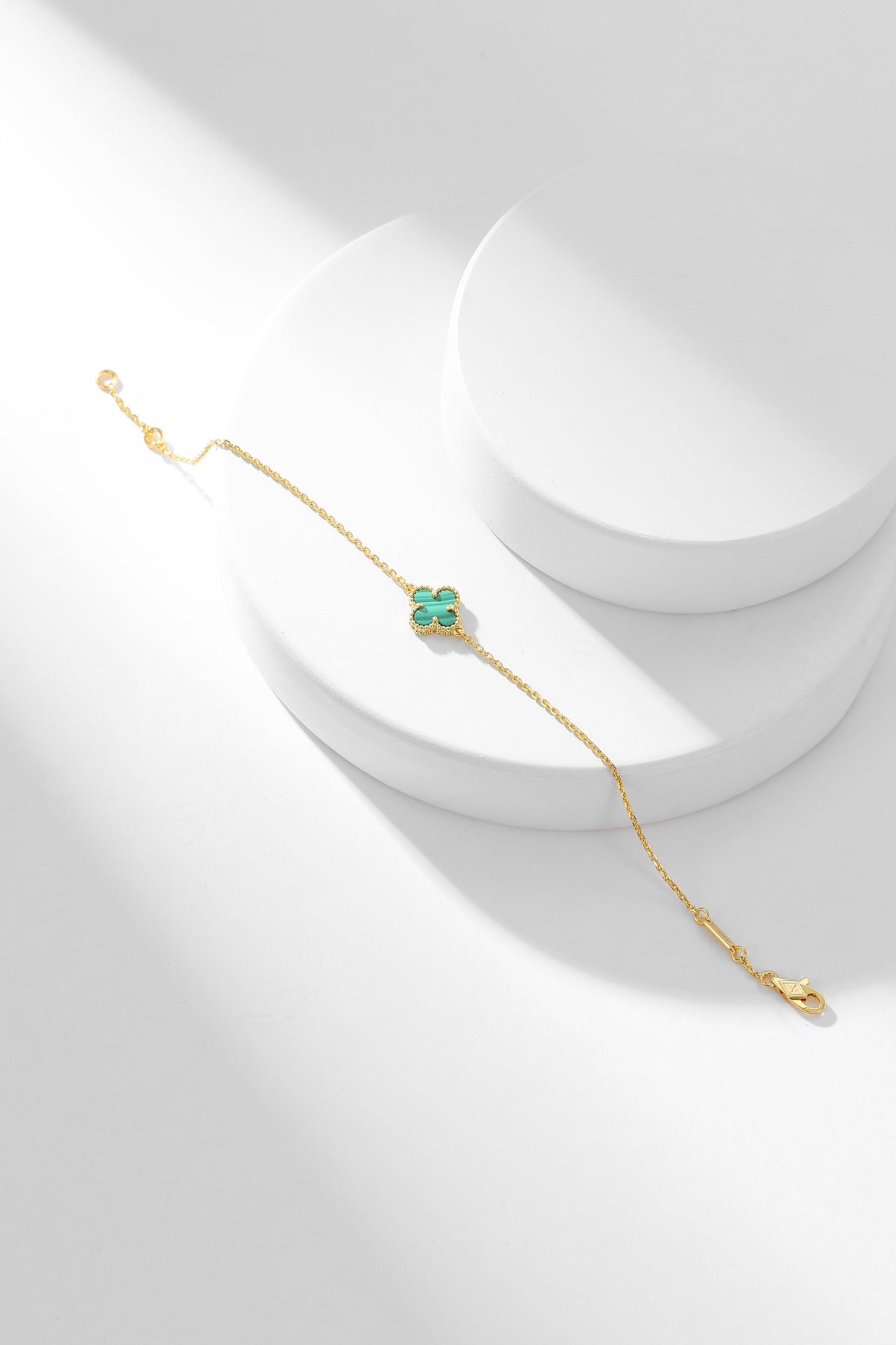 [BLAUE TRÄNEN]KLEE-ARMBAND MALACHIT 1 MOTIV