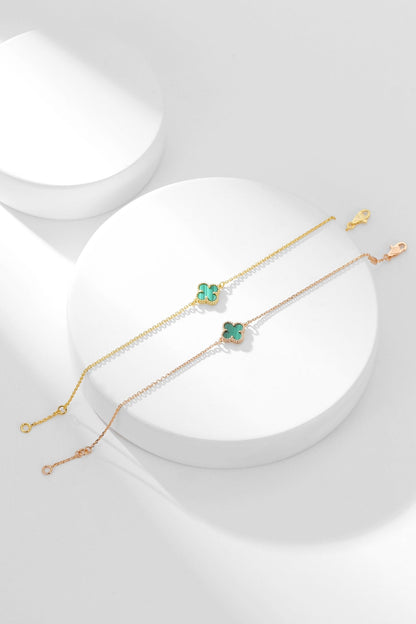 [BLAUE TRÄNEN]KLEE-ARMBAND MALACHIT 1 MOTIV