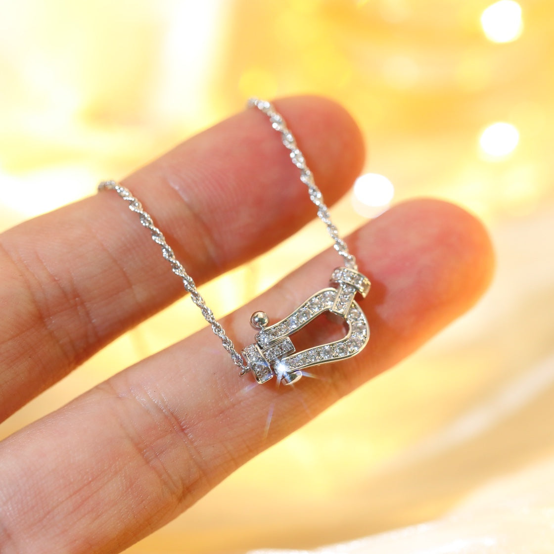 [BLUE TEARS]FORCE 10 DIAMOND SILVER NECKLACE MINI MODEL