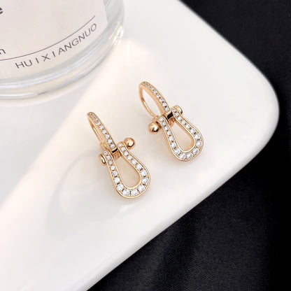 [BLUE TEARS]FORCE 10 FULL DIAMOND DROP EARRINGS MEDIUM MODEL