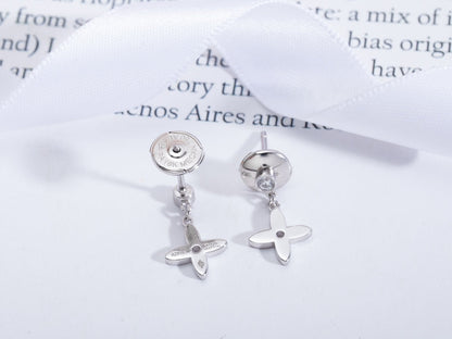 [BLUE TEARS]VIDYLLE SILVER DIAMOND MINI DROP EARRINGS