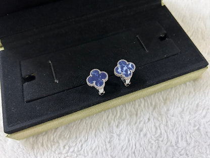[BLUE TEARS]CLOVER PIETERSITE MEDIUM STUD EARRINGS