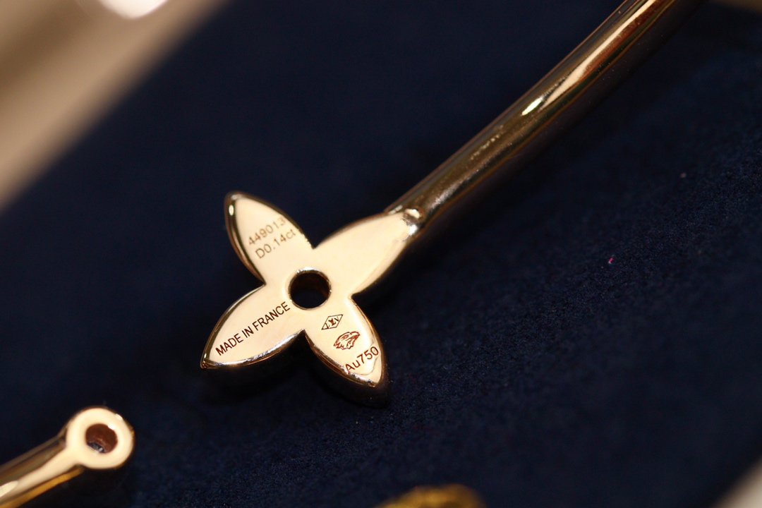 [BLUE TEARS]IDYLLE PINK GOLD OPEN BRACELET DIAMOND PAVED