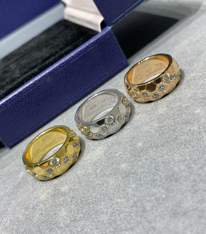 [BLUE TEARS]BEE LOVE DIAMOND LARGE RING