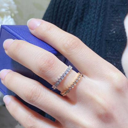 [BLUE TEARS]BEE LOVE DIAMOND PAVED SMALL RING