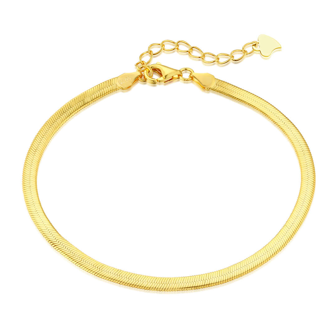 [Nova Jewelry]Flat Snake Bone Chain Blade Necklace