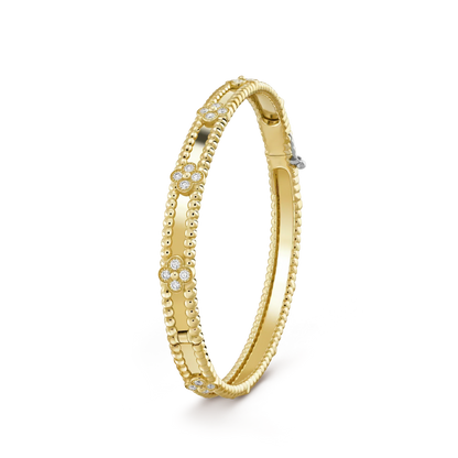 [BLUE TEARS]CLOVER BRACELET 4MM DIAMONDS