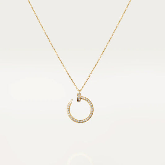 [BLUE TEARS]JUSTE NECKLACE GOLD DIAMONDS