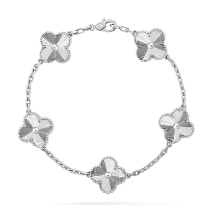 [BLUE TEARS]CLOVER SILVER 5 MOTIFS BRACELET