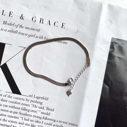 [Nova Jewelry]Flat Snake Bone Chain Blade Necklace