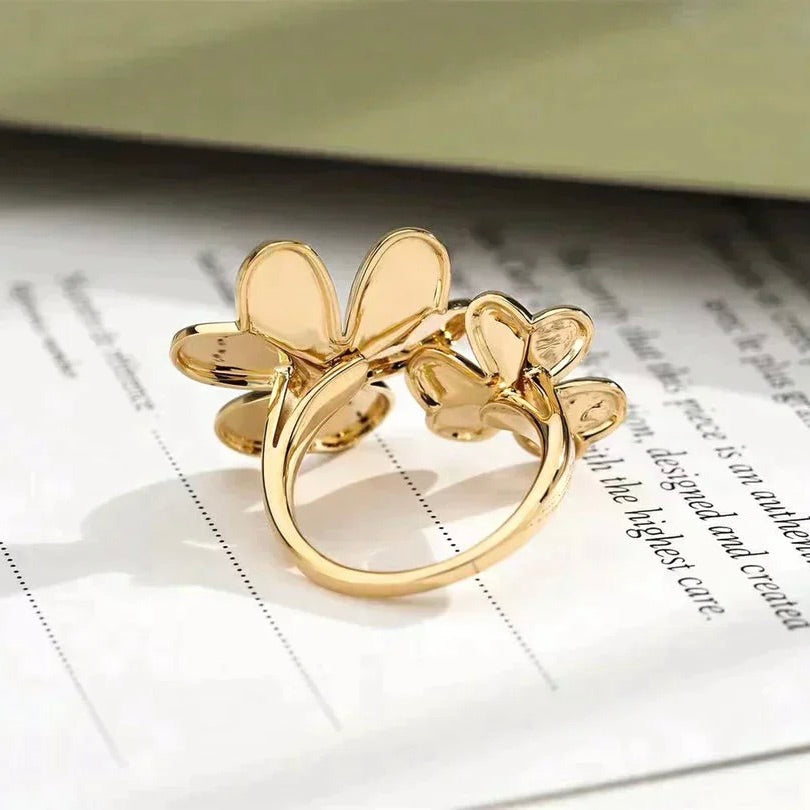 [BLUE TEARS]CLOVER COMOS GOLD DIAMOND RING