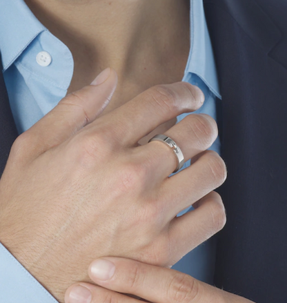 [BLUE TEARS]ALLIANCE LIENS VIDENCE 4MM RING