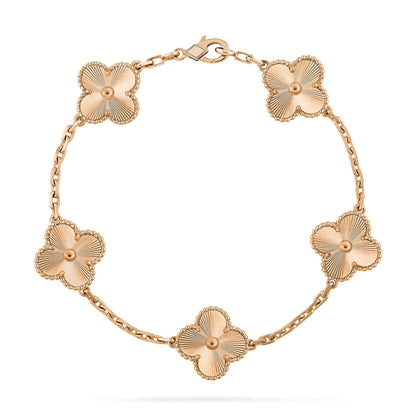 [BLUE TEARS]CLOVER 5 FLOWERS LASER BRACELET
