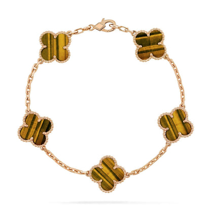 [BLAUE TRÄNEN]KLEE 5 MOTIVE TIGERAUGENARMBAND 