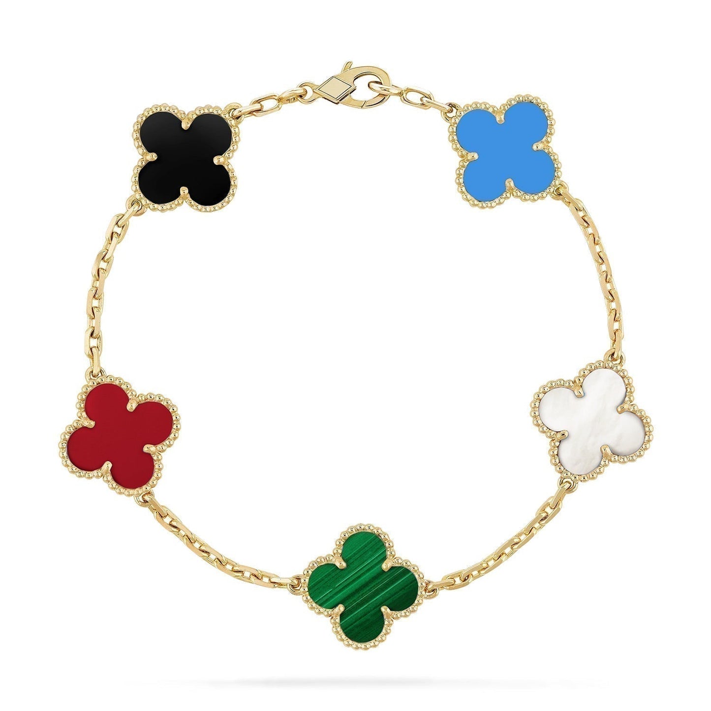 [BLAUE TRÄNEN]KLEE 5 MOTIVE MEHRFARBIGES ARMBAND