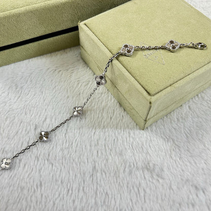 [BLUE TEARS]CLOVER 6 MOTIF DIAMOND BRACELET