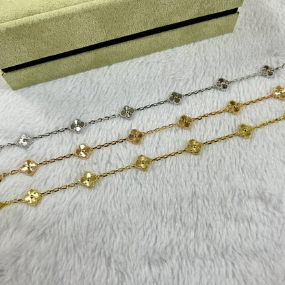 [BLUE TEARS]CLOVER 6 MOTIF DIAMOND BRACELET