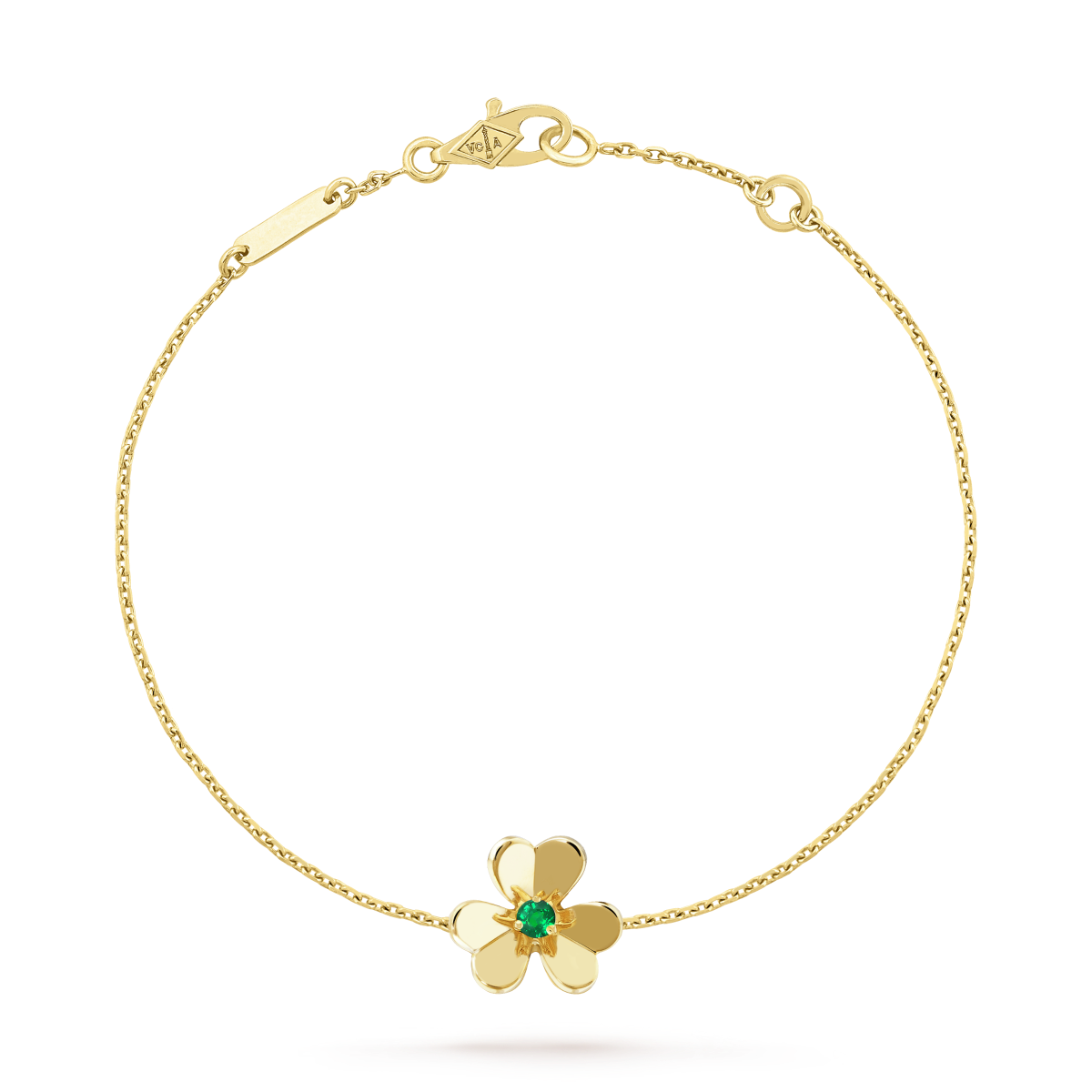 [BLUE TEARS]FRIVOLE GOLD FLOWER PINK MALACHITE BRACELET