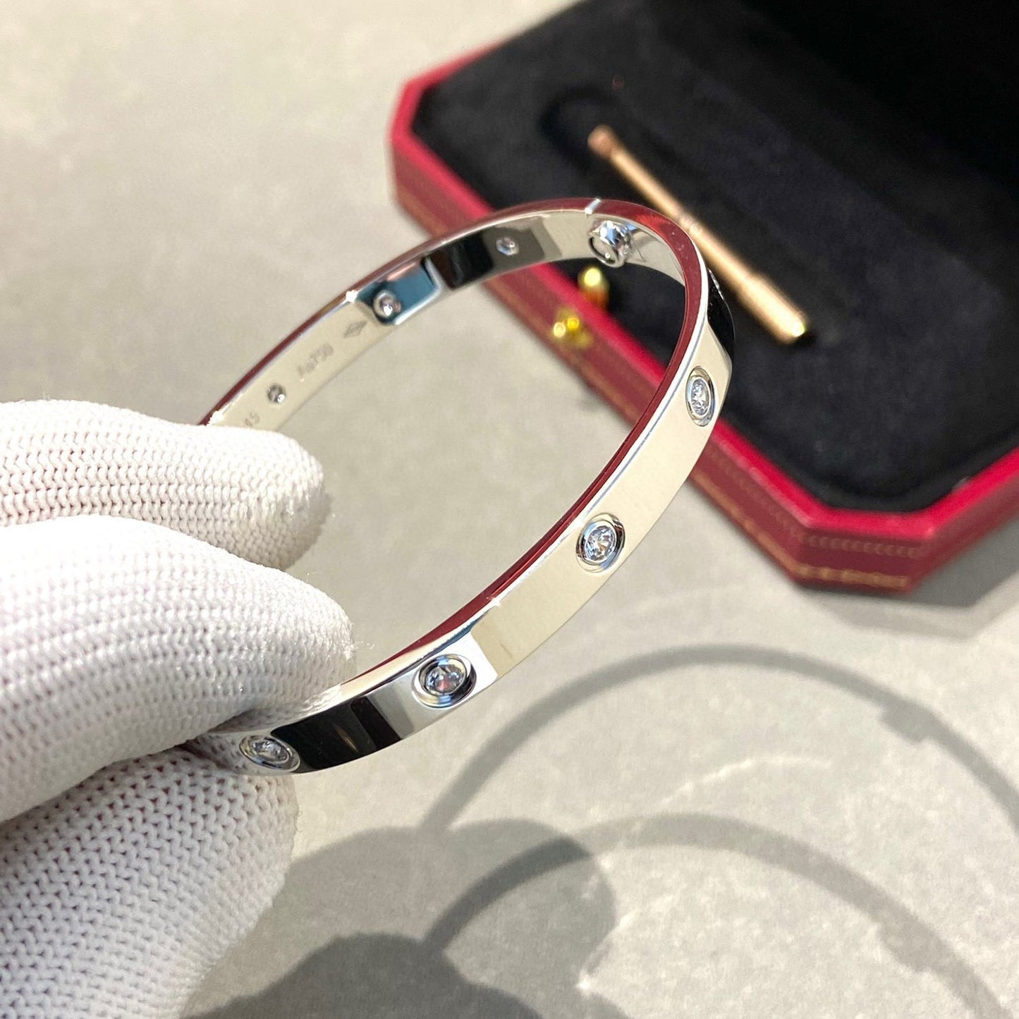 [BLUE TEARS]LOVE BRACELET 6.1MM 10 DIAMONDS