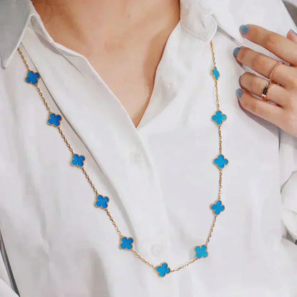 [BLUE TEARS]CLOVER 20 MOTIFS TURQUOISE GOLD