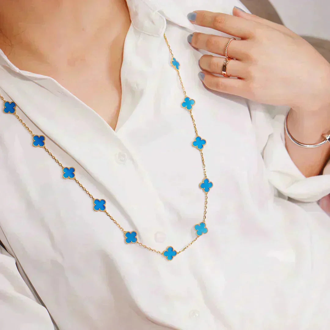 [BLUE TEARS]CLOVER 20 MOTIFS TURQUOISE GOLD