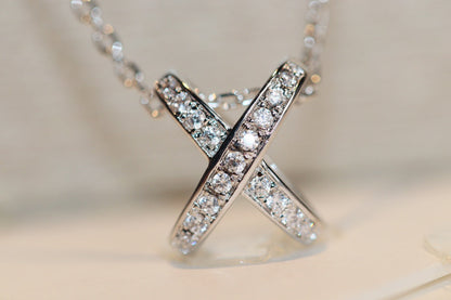 [BLUE TEARS]JEUX DE DIAMOND NECKLACE