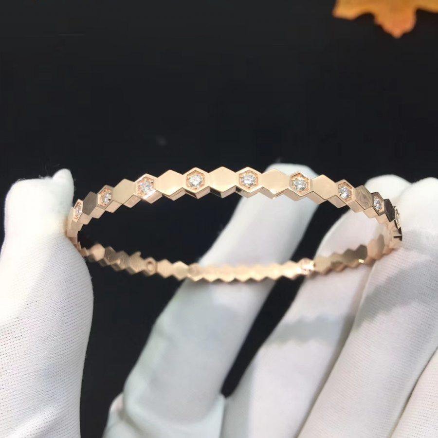 [BLUE TEARS]BEE LOVE PINK GOLD DIAMOND BRACELET