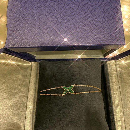 [BLUE TEARS]JEUX BRACELET MALACHITE PINK GOLD 1 DIAMOND