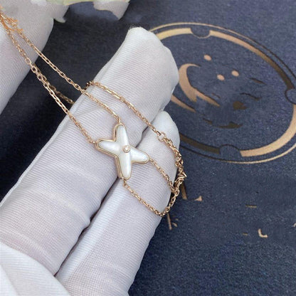 [BLUE TEARS]JEUX BRACELET WHITE MOP PINK GOLD 1 DIAMOND