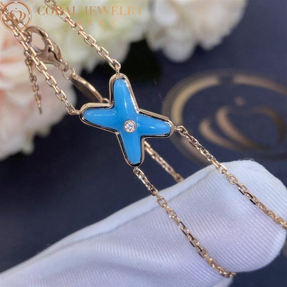 [BLUE TEARS]JEUX BRACELET TURQUOISE PINK GOLD 1 DIAMOND