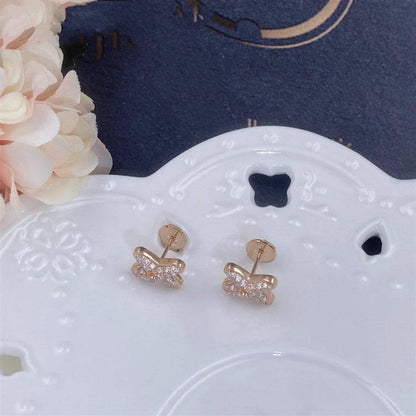 [BLUE TEARS]JEUX DE PINK GOLD DIAMOND EARRINGS