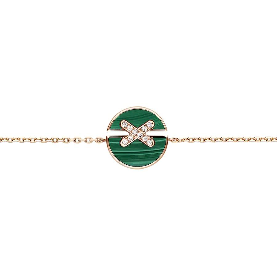 [BLUE TEARS]JEUX DE BRACELET MALACHITE PINK GOLD DIAMONDS