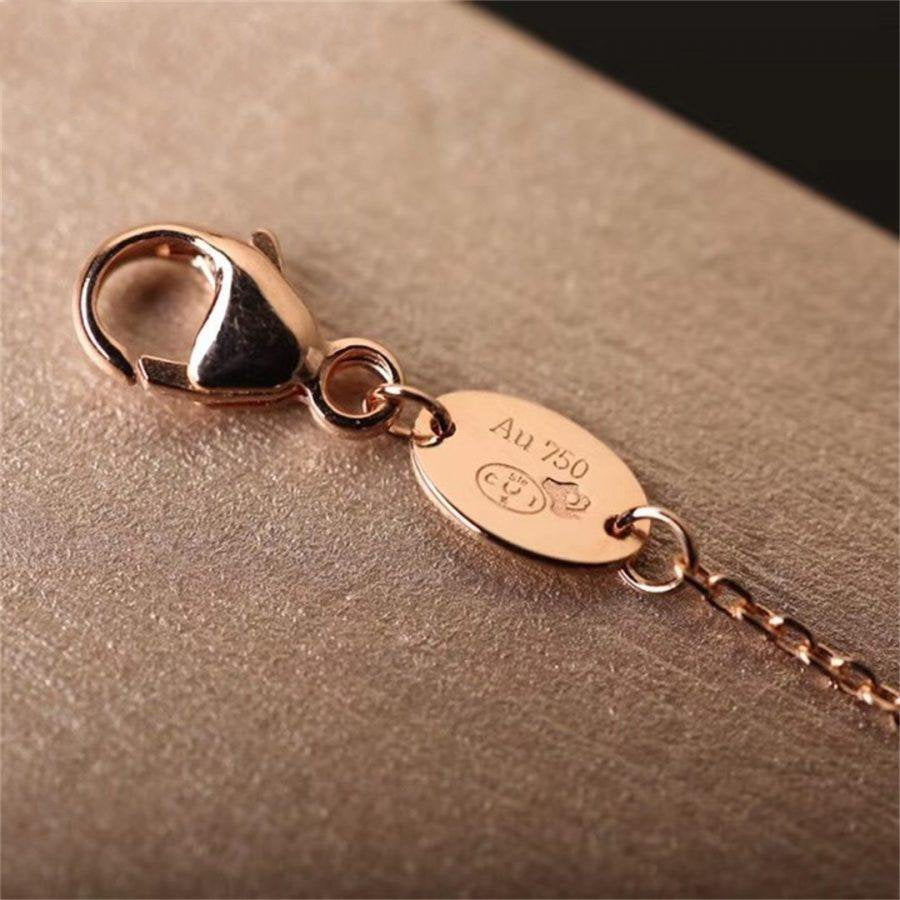 [BLUE TEARS]Hollow Design Four-Leaf Clover Flower Shape Ring