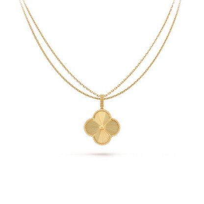 [BLUE TEARS]CLOVER 25MM PEDANT NECKLACE GOLD
