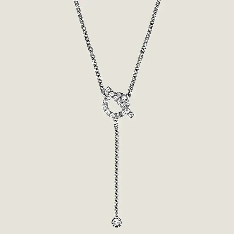 [BLUE TEARS]FINESSE SILVER DIAMOND NECKLACE