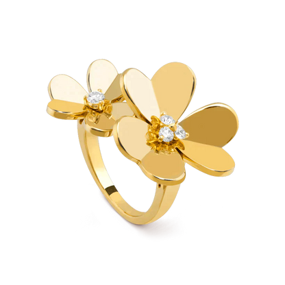 [BLUE TEARS]CLOVER COMOS GOLD DIAMOND RING