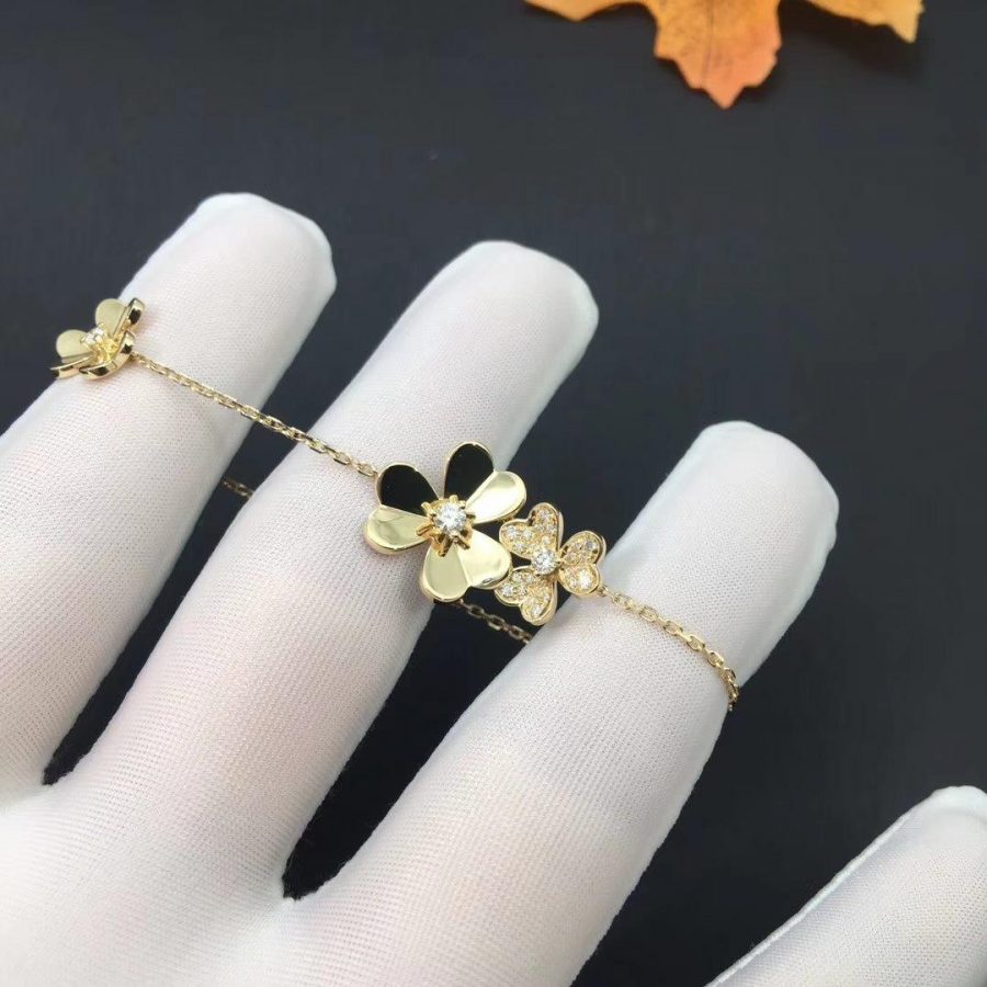 [BLUE TEARS]FRIVOLE GOLD 5 FLOWERS BRACELET
