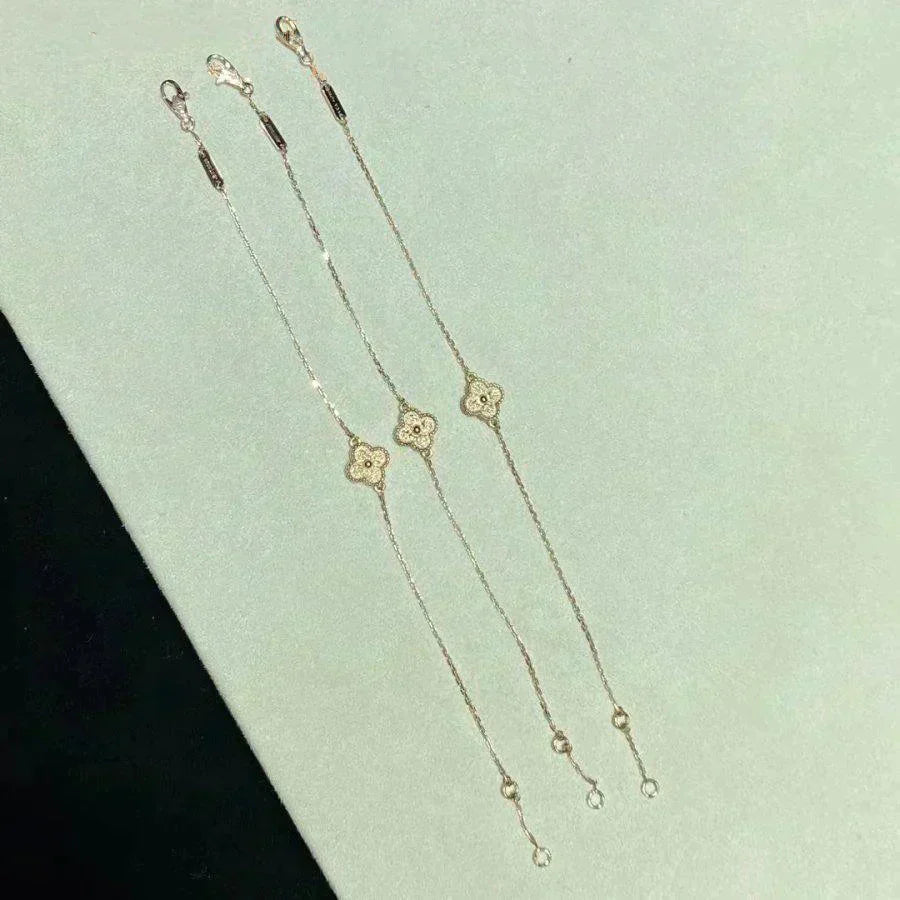 [BLUE TEARS]CLOVER SINGLE FLOWER BRACELET