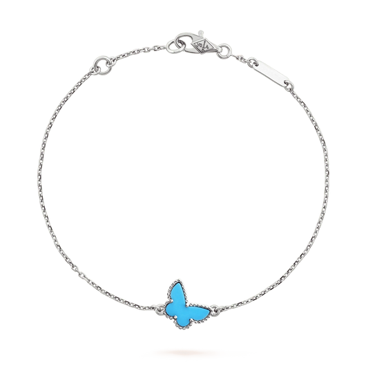 [BLUE TEARS]BUTTERFLY TURQUOISE BUTTERFLY BRACELET SILVER
