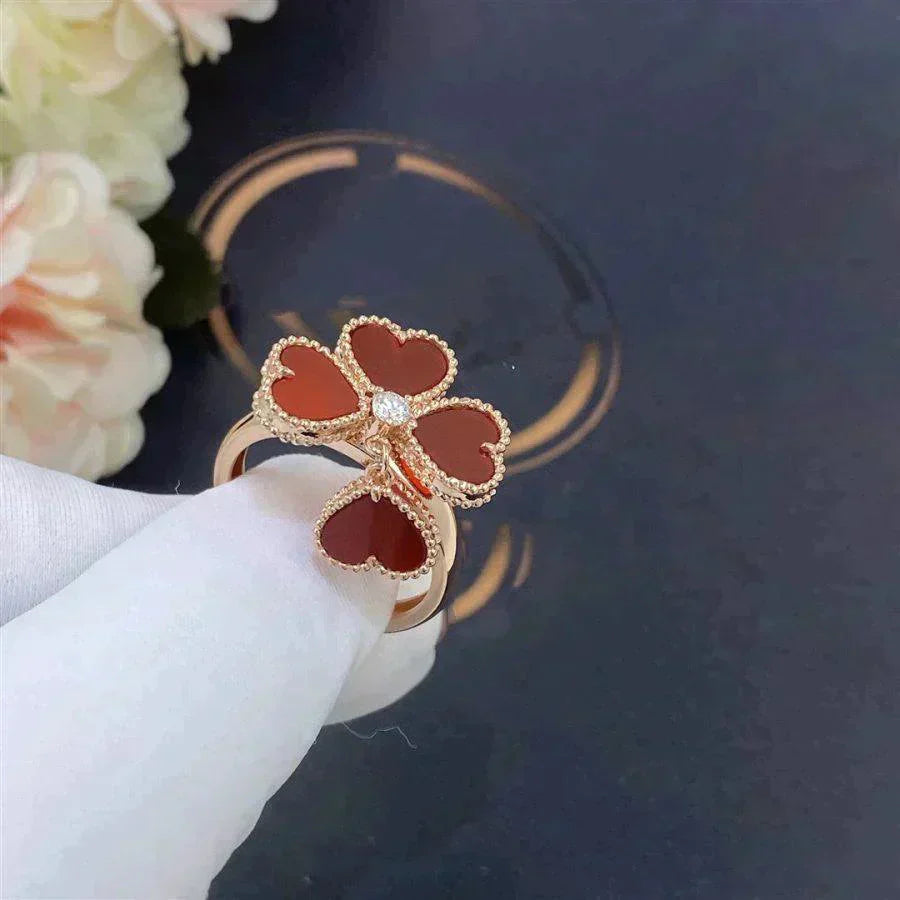 [BLUE TEARS]SWEET CLOVER CARNELIAN RING