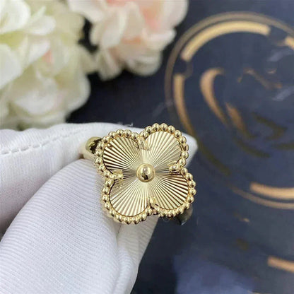 [BLUE TEARS]CLOVER GOLD RING