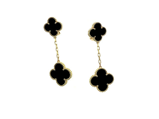 [BLUE TEARS]CLOVER 2 MOTIFS  EARRINGS (MULTIPLE CHOICESC