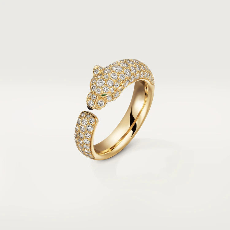 [BLUE TEARS]PANTHERE PINK GOLD DIAMOND RING
